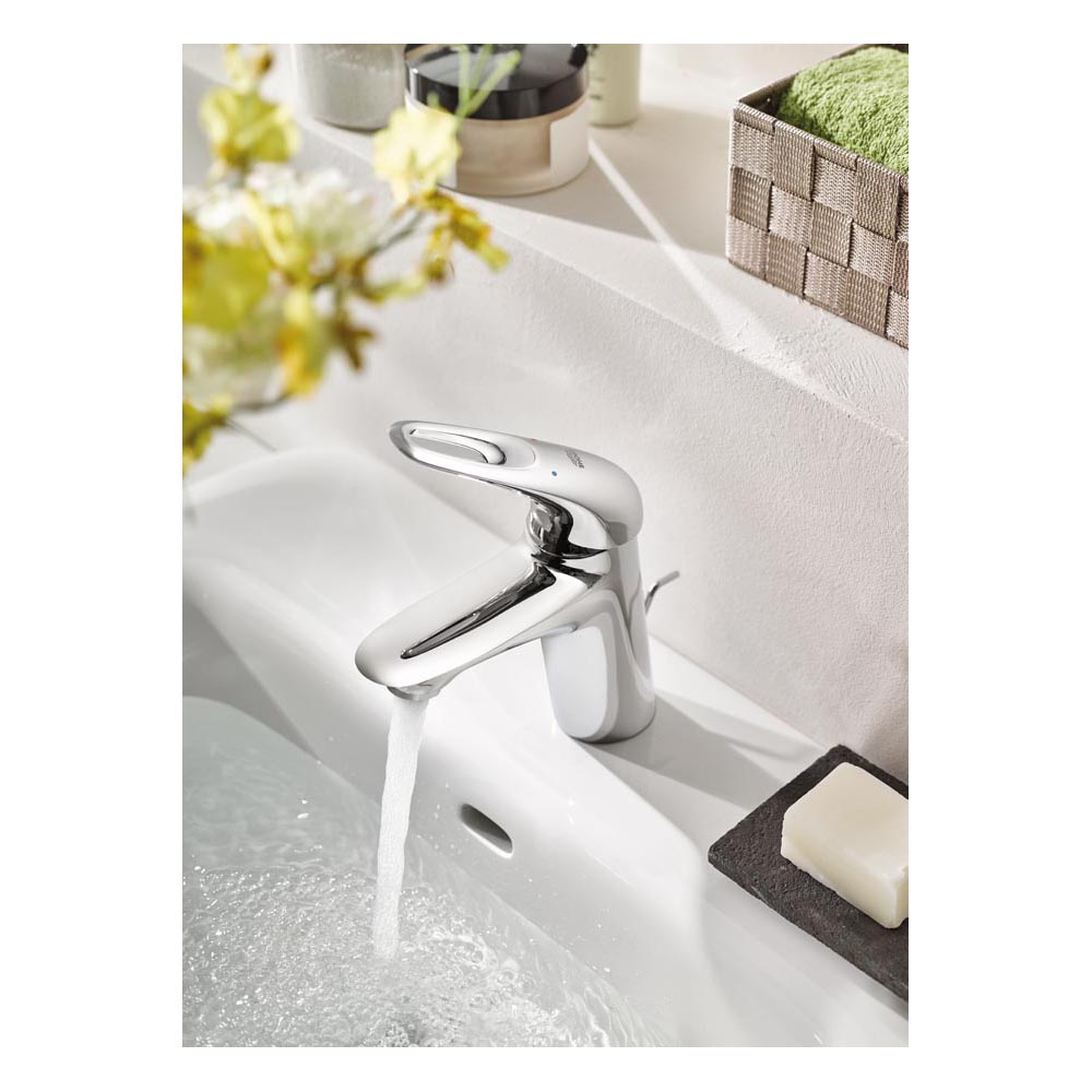 グローエ JP305301 洗面水栓 ユーロスタイル シングルレバー洗面混合栓 クローム 一般地 引棒付 [] 浴室、浴槽、洗面所
